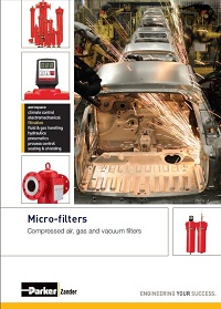 Filtros de aire, gas y vacío.